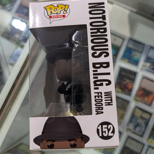 Funko POP! Rocks - Biggie Smalls Vinyl Figure - NOTORIOUS B.I.G. w/ Fedora #152 FRENLY BRICKS - Open 7 Days