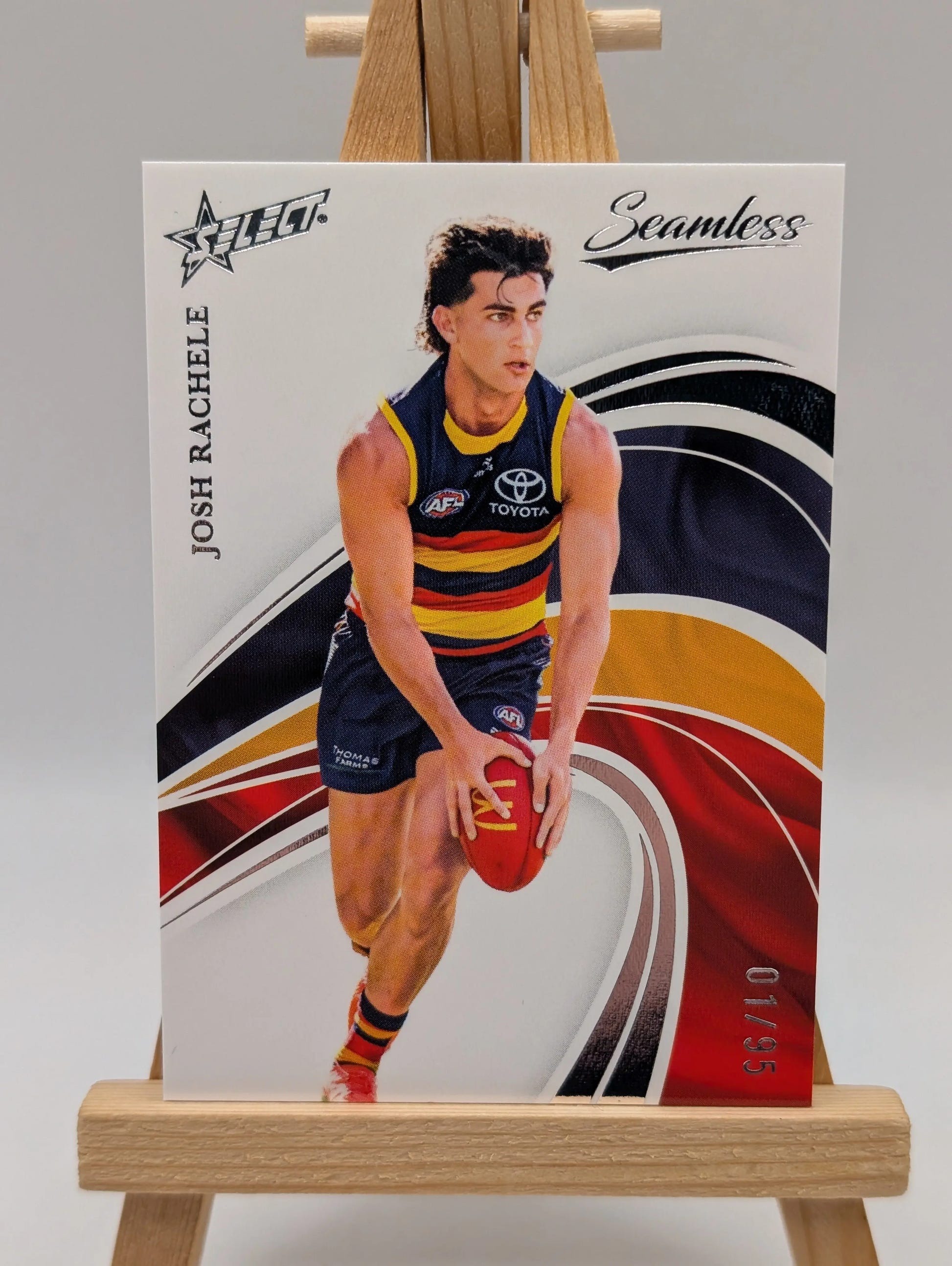 Josh Rachelle Seamless Base #50/95 2025 AFL Select Adelaide Crows FRENLY BRICKS - Open 7 Days image 2