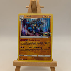 Lucario - SWSH186 - Prerelease Holo Promo - Pokemon Brilliant Stars NM FRENLY BRICKS - Open 7 Days