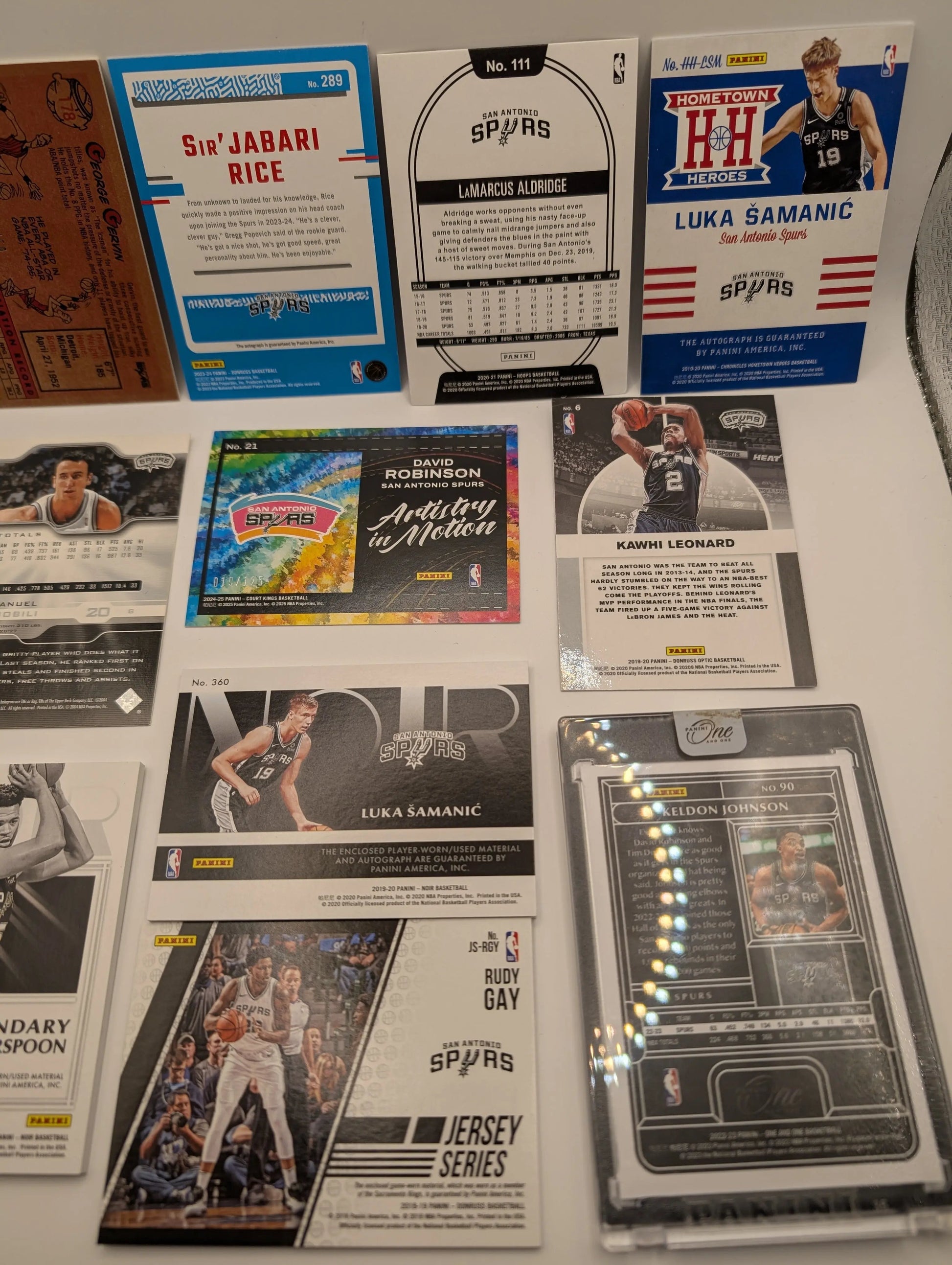 San Antonio Spurs NBA Basketball Card Lot, Rookies, Patch, Auto, George Gervin FRENLY BRICKS - Open 7 Days