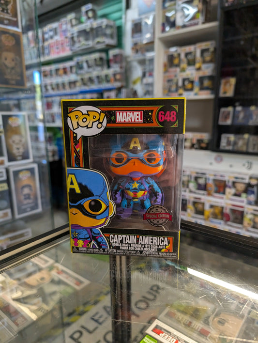 FUNKO Pop Vinyl Captain America #648 FRENLY BRICKS - Open 7 Days