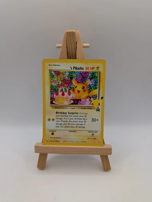 Birthday Pikachu 24 - Celebrations 25th - Holo Rare - NM - Pokemon TCG Card FRENLY BRICKS - Open 7 Days