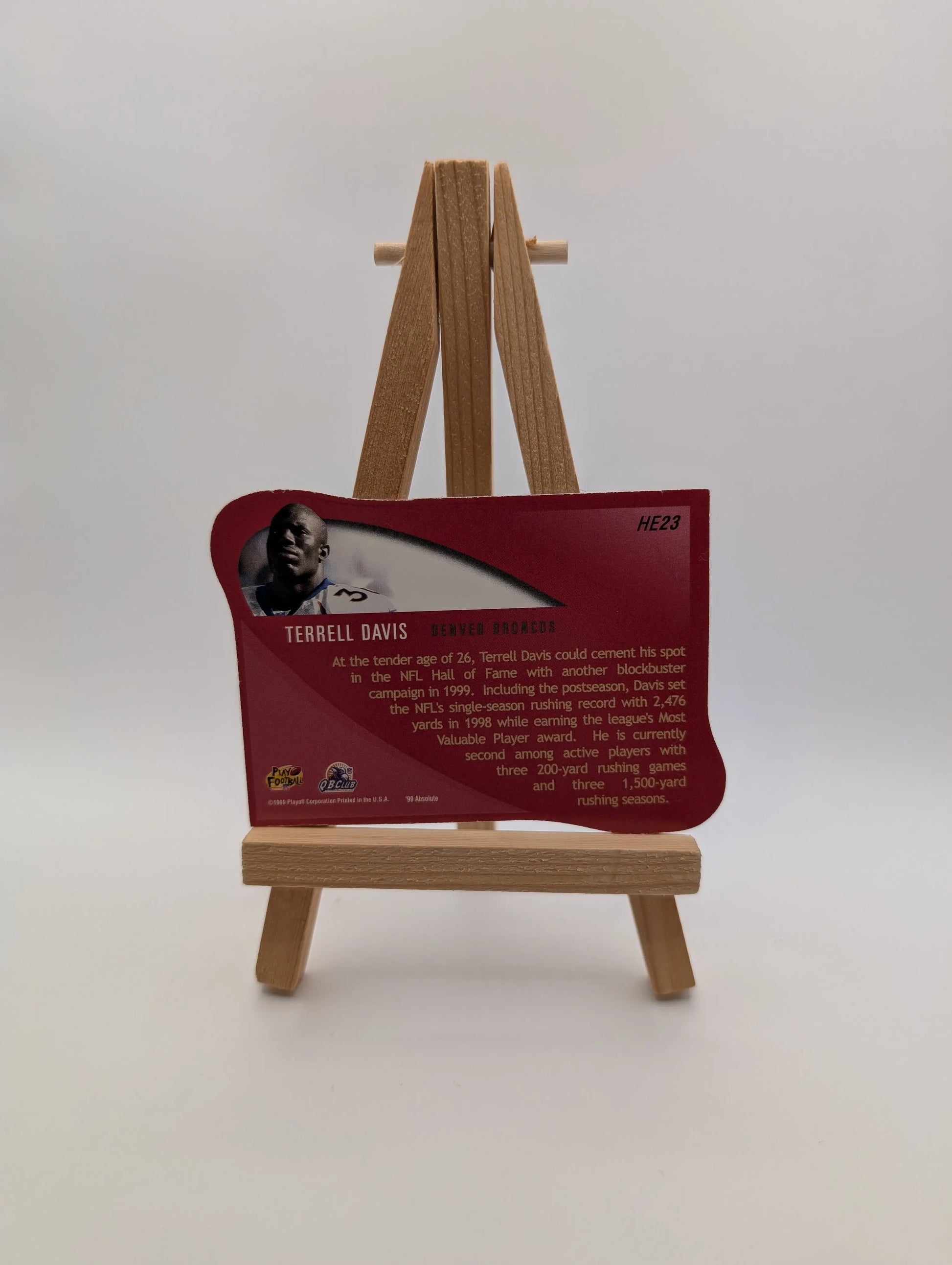 1999 Playoff Absolute SSD Terrell Davis Heroes Gold  #3HE23 FRENLY BRICKS - Open 7 Days