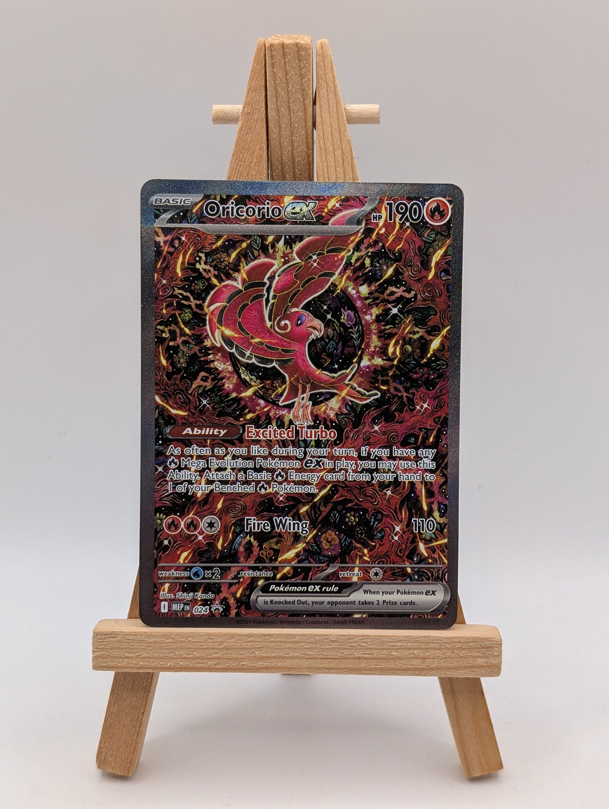 Oricorio ex MEP 024 Black Star Promo NM Pokemon Holofoil FRENLY BRICKS - Open 7 Days