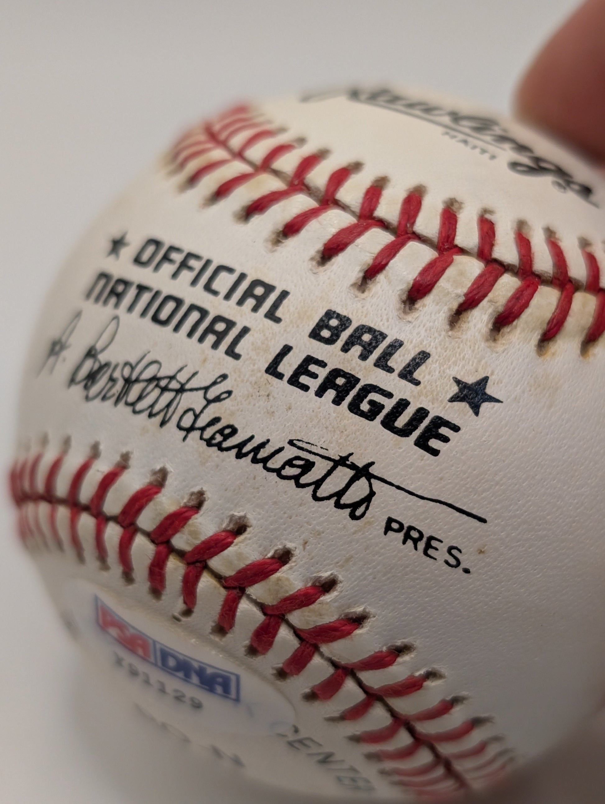 PETE ROSE CINCINNATI REDS  AUTOGRAPHED BART GIAMIATTI  BASEBALL BIG RED MACHINE FRENLY BRICKS - Open 7 Days