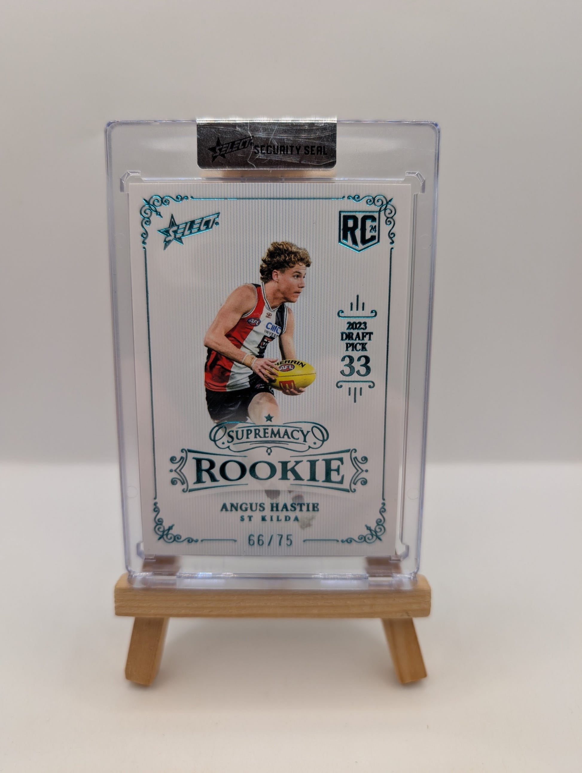 2024 AFL SELECT SUPREMACY ROOKIE ANGUS HASTIE BLUE /75  ST KILDA FRENLY BRICKS - Open 7 Days image 2