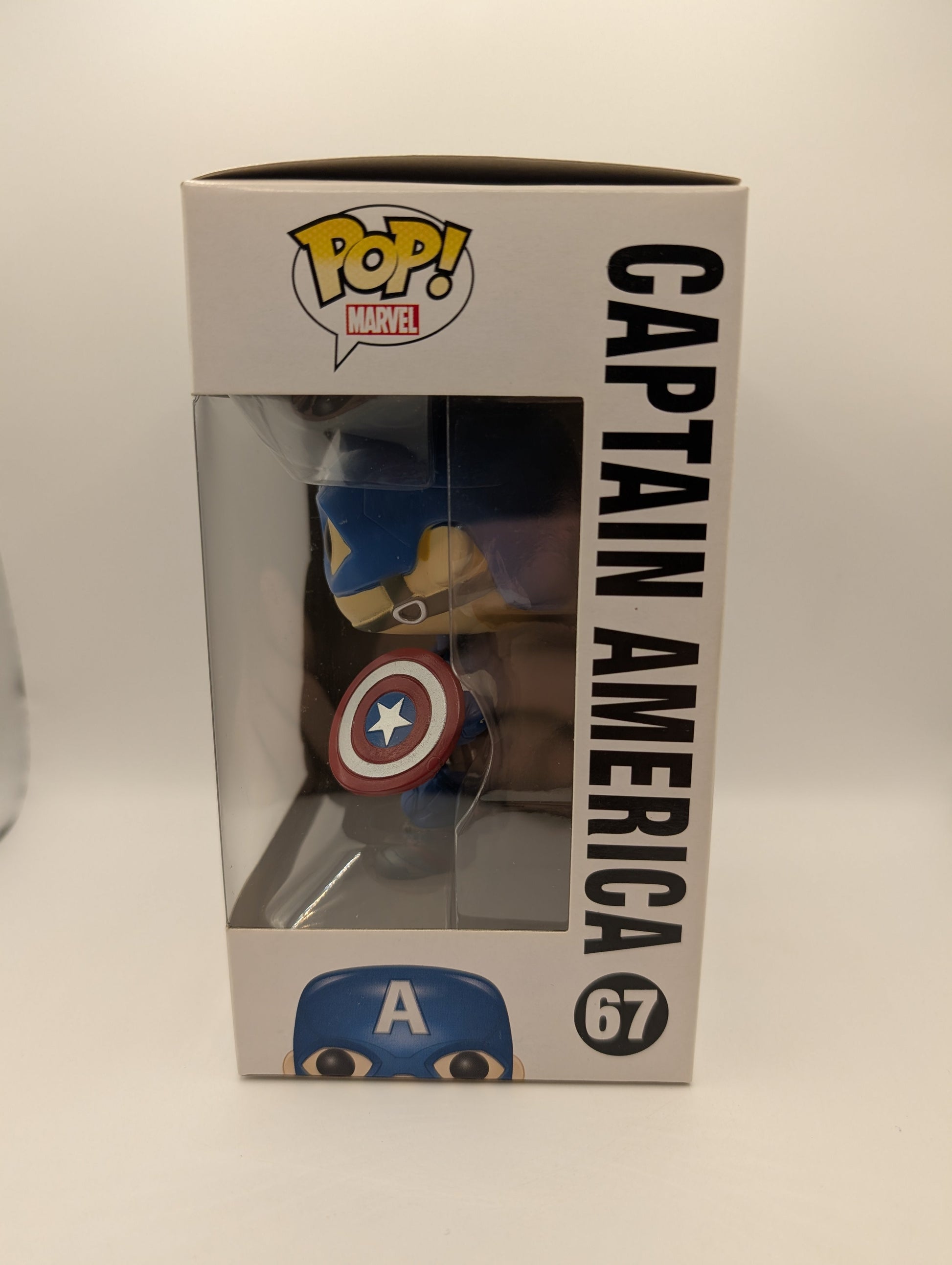 Captain America Pop 67 - Avengers Marvel Funko Pop! 2015 Vaulted FRENLY BRICKS - Open 7 Days