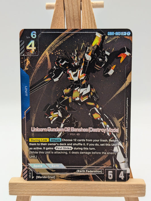 GD01-003 Unicorn Gundam 02 Banshee (Destroy Mode)	LR+ Gundam Card Game TCG Alt FRENLY BRICKS - Open 7 Days
