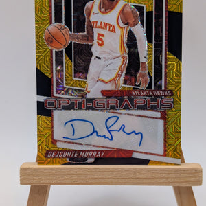 2023-24 Donruss Optic Opti-Graphs #OG-MUR Dejounte Murray Black Gold Mojo /8 SSP