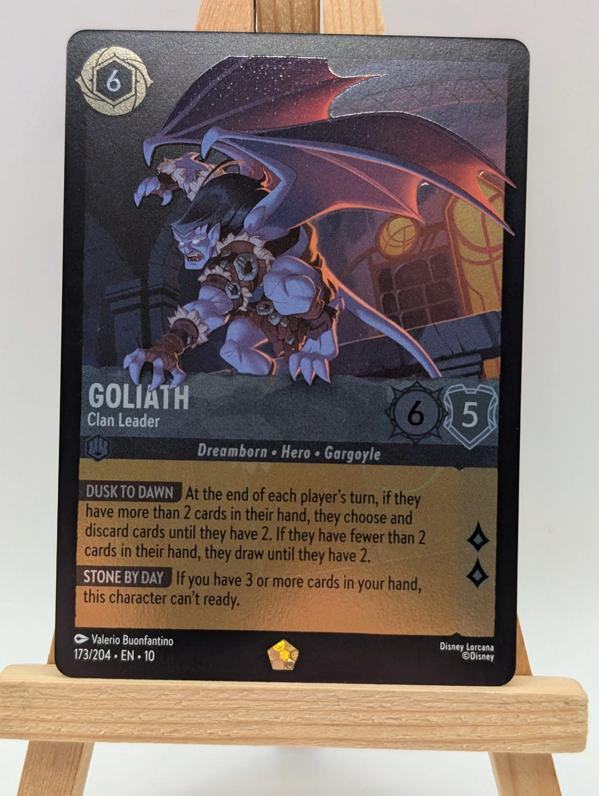Disney Lorcana Whispers In The Well. Goliath - Clan Leader FOIL 173/204 FRENLY BRICKS - Open 7 Days image 2