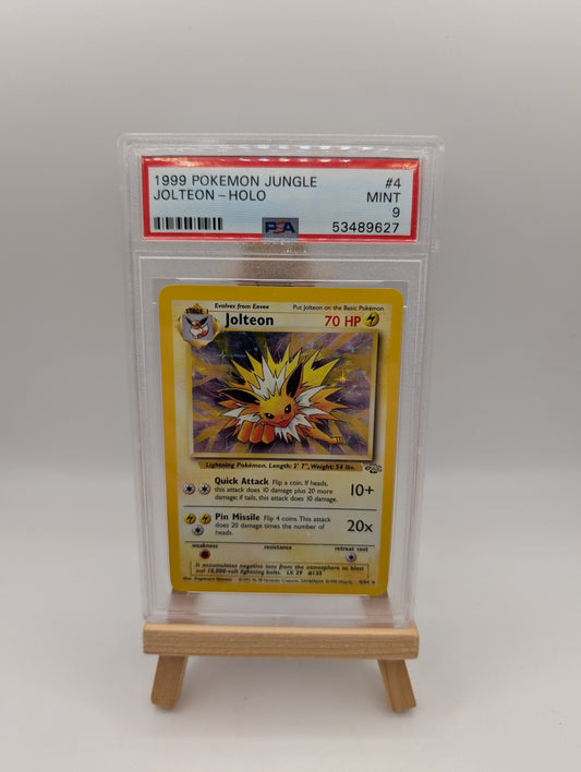 POKEMON TCG - JOLTEON 4/64 PSA 9 JUNGLE HOLO RARE FRENLY BRICKS - Open 7 Days