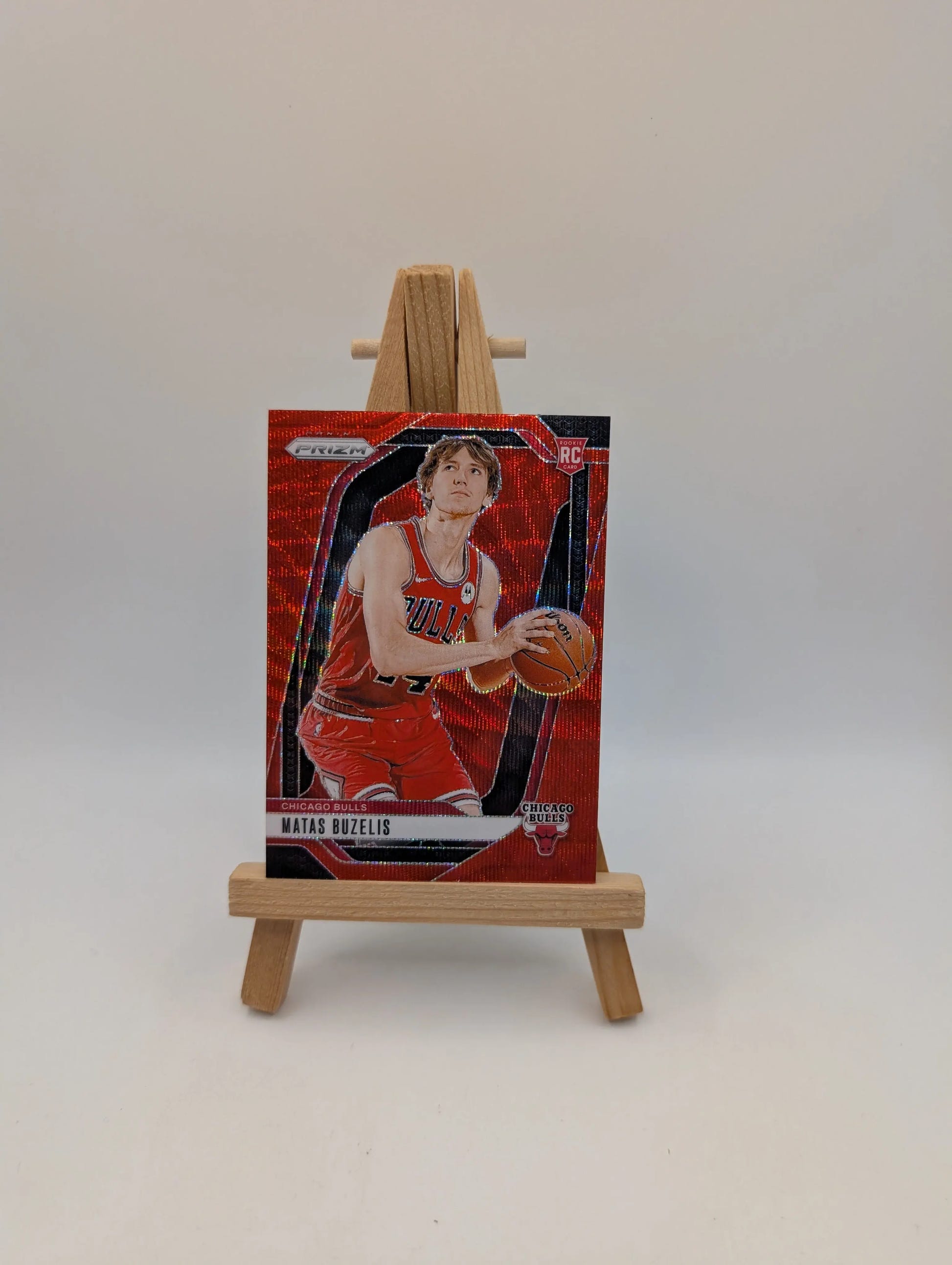 2024-25 Panini Prizm Matas Buzelis RC Red Ruby Wave Prizm Rookie SP Color Match FRENLY BRICKS - Open 7 Days image 2