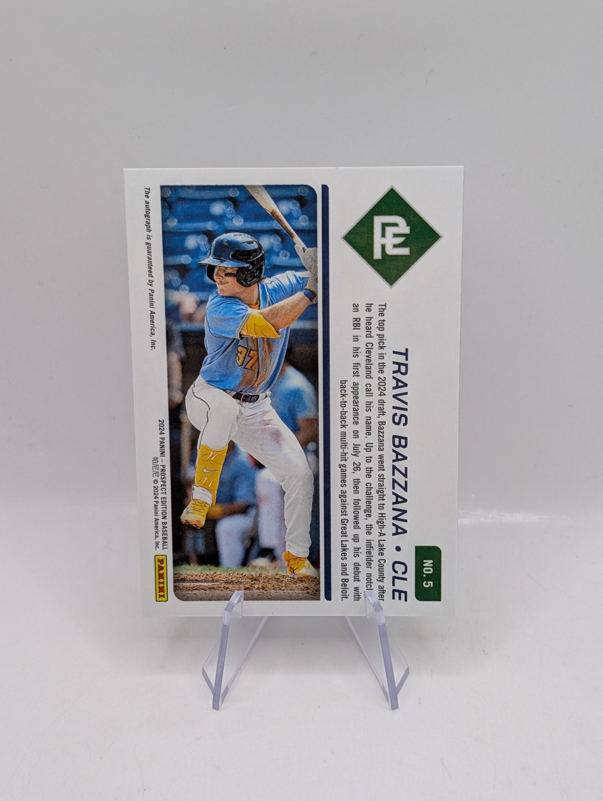 2024 Panini Prospect Edition Prospect Ticket Signatures 5 Travis Bazzana RC Auto FRENLY BRICKS - Open 7 Days