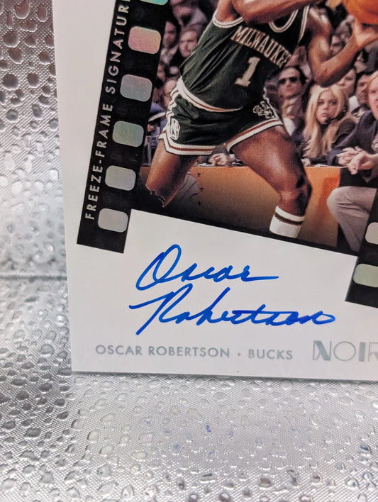 2021-22 Panini Noir Oscar Robertson Freeze Frame Signatures Auto Autograph /49 FRENLY BRICKS - Open 7 Days