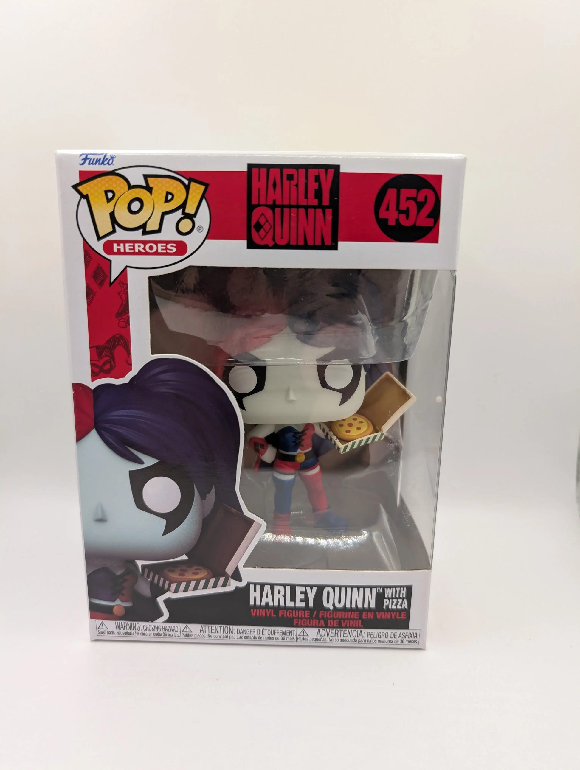 DC Comics - Harley Quinn with Pizza Pop! Vinyl Figure #452 Funko FRENLY BRICKS - Open 7 Days image 1