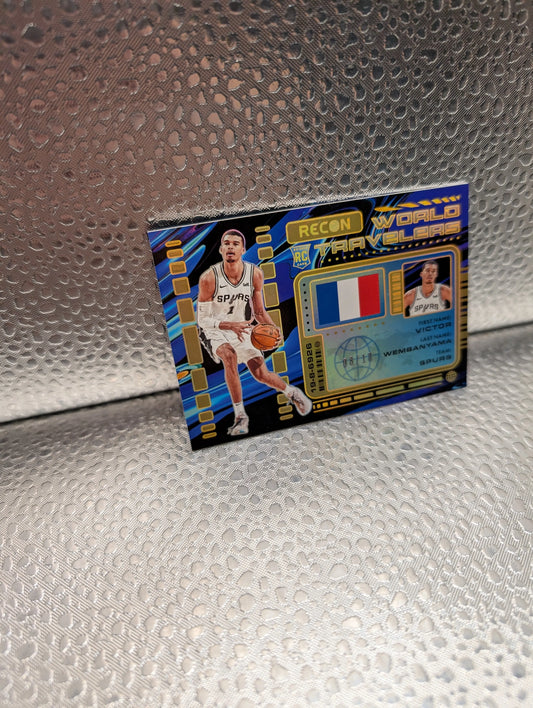 Victor Wembanyama 08/10 RC Recon World Travelers Panini FRENLY BRICKS - Open 7 Days