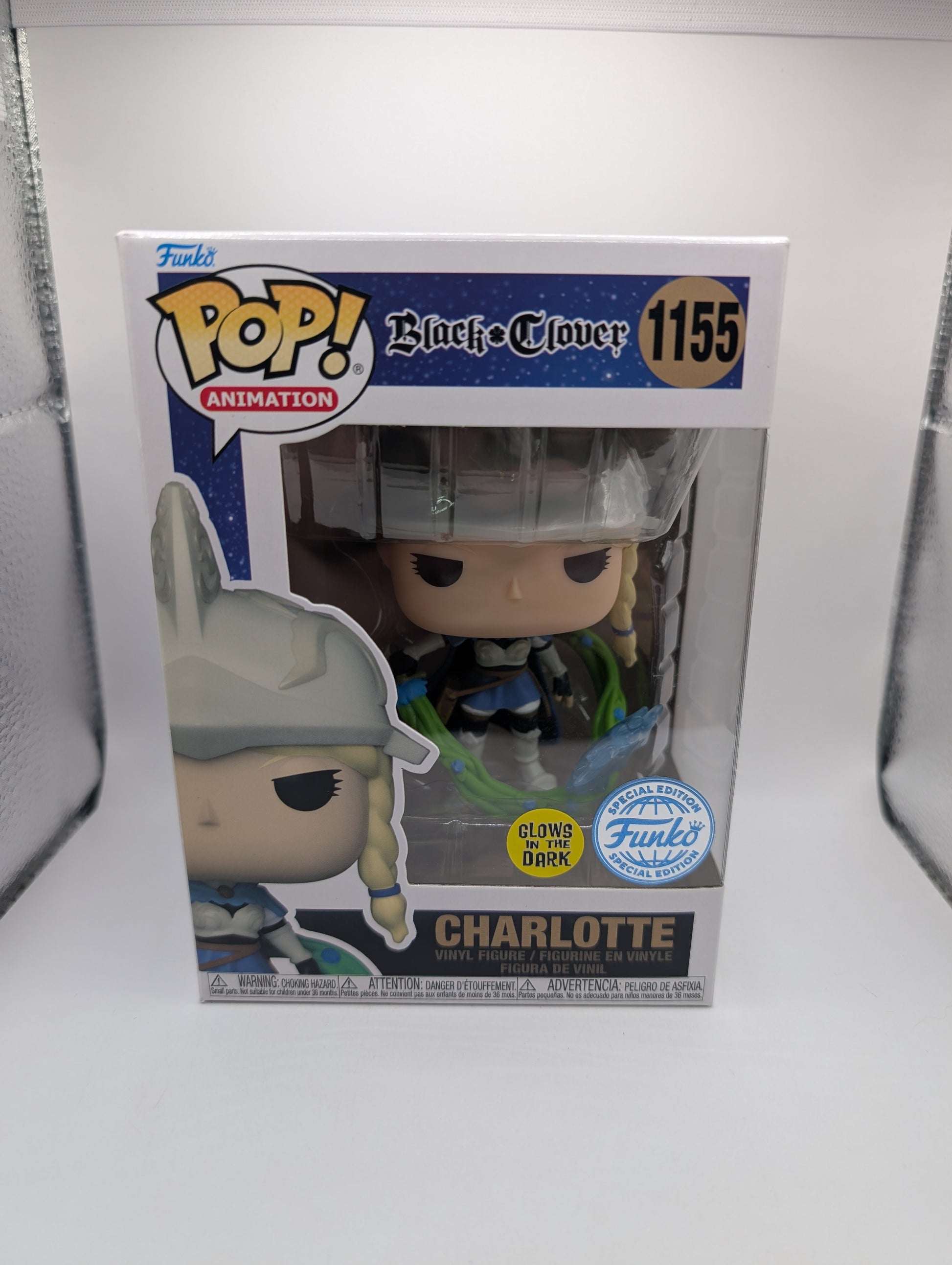 Charlotte Glow FE 1155 Black Clover Funko Pop Vinyl FRENLY BRICKS - Open 7 Days