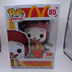 Funko Pop Ronald McDonald #85 Diamond Collection AU Exclusive FRENLY BRICKS - Open 7 Days