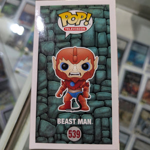 Beast Man Pop 539 Flocked - MOTU Funko Pop! Vinyl - 2017 Fall Convention FRENLY BRICKS - Open 7 Days