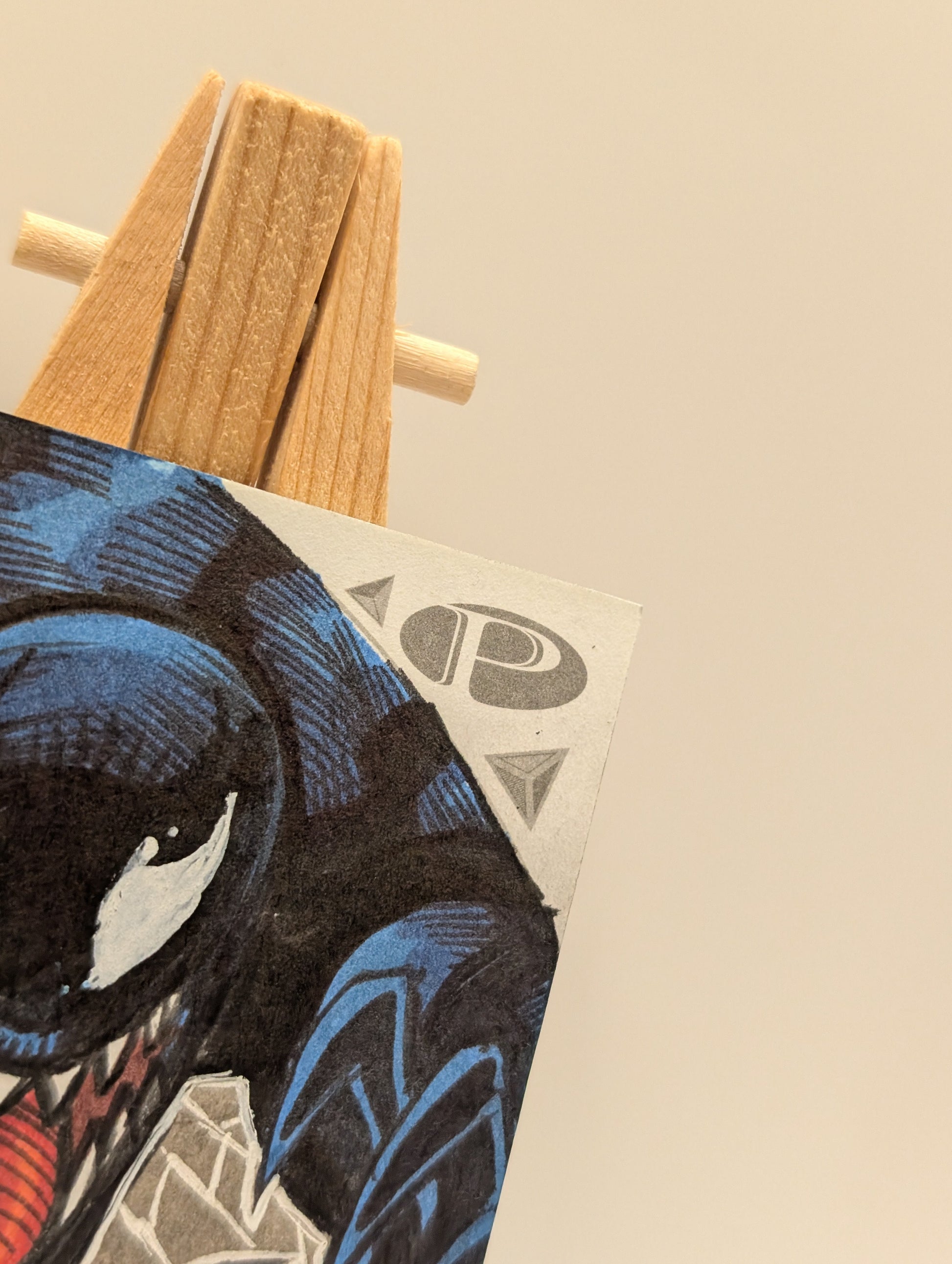 2019 Upper Deck Marvel Premier Sketch Cards Dual Panel Auto Signed 1/1 VENOM FRENLY BRICKS - Open 7 Days