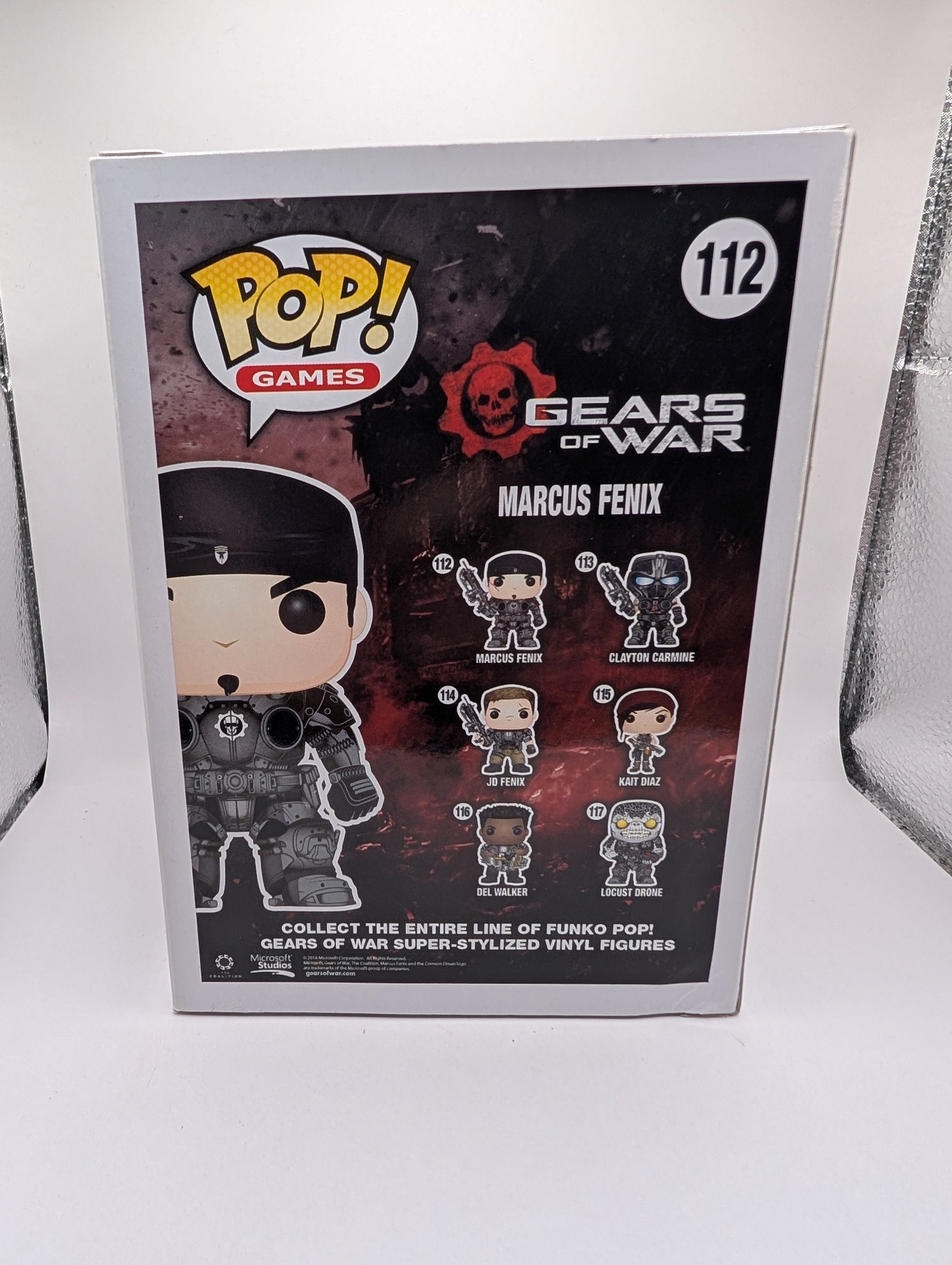 Gears of War Funko Pop Vinyl Figure - Marcus Fenix # 112 FRENLY BRICKS - Open 7 Days