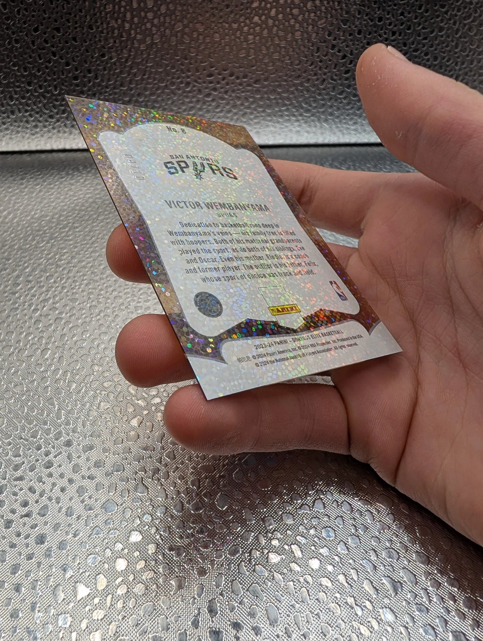 Victor Wembanyama 04/10 Glass Masters Panini Elite FRENLY BRICKS - Open 7 Days