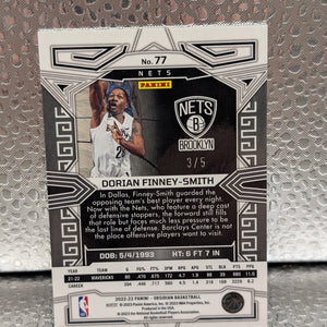 2022-23 Panini Obsidian Electric Etch Red /5 Dorian Finney-Smith #77 Nets SP FRENLY BRICKS - Open 7 Days