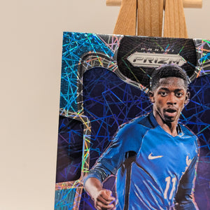 2018 Panini Prizm World Cup #85 Ousmane Dembele Light Blue Lazer #/125 France