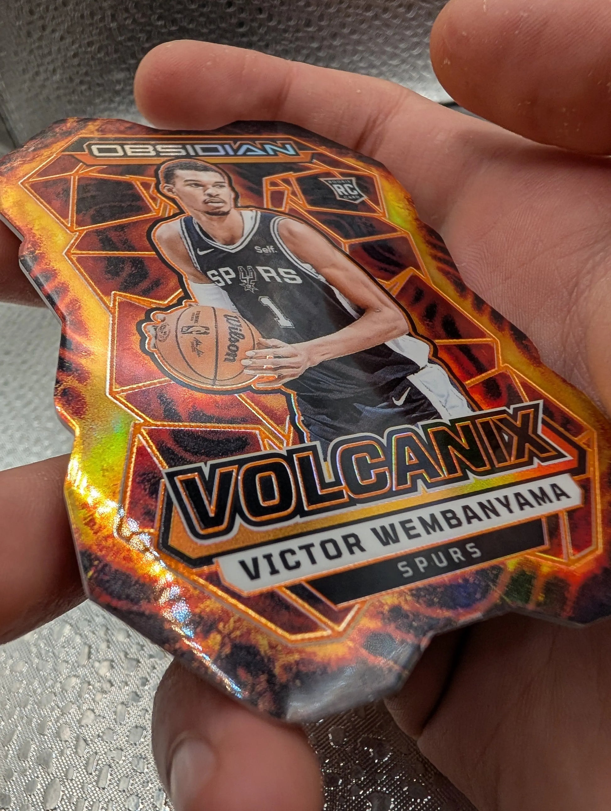 Victor Wembanyama Obsidian Volcanic Spurs RC Panini FRENLY BRICKS - Open 7 Days