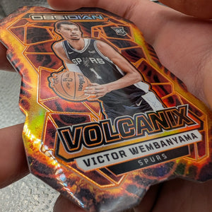 Victor Wembanyama Obsidian Volcanic Spurs RC Panini FRENLY BRICKS - Open 7 Days
