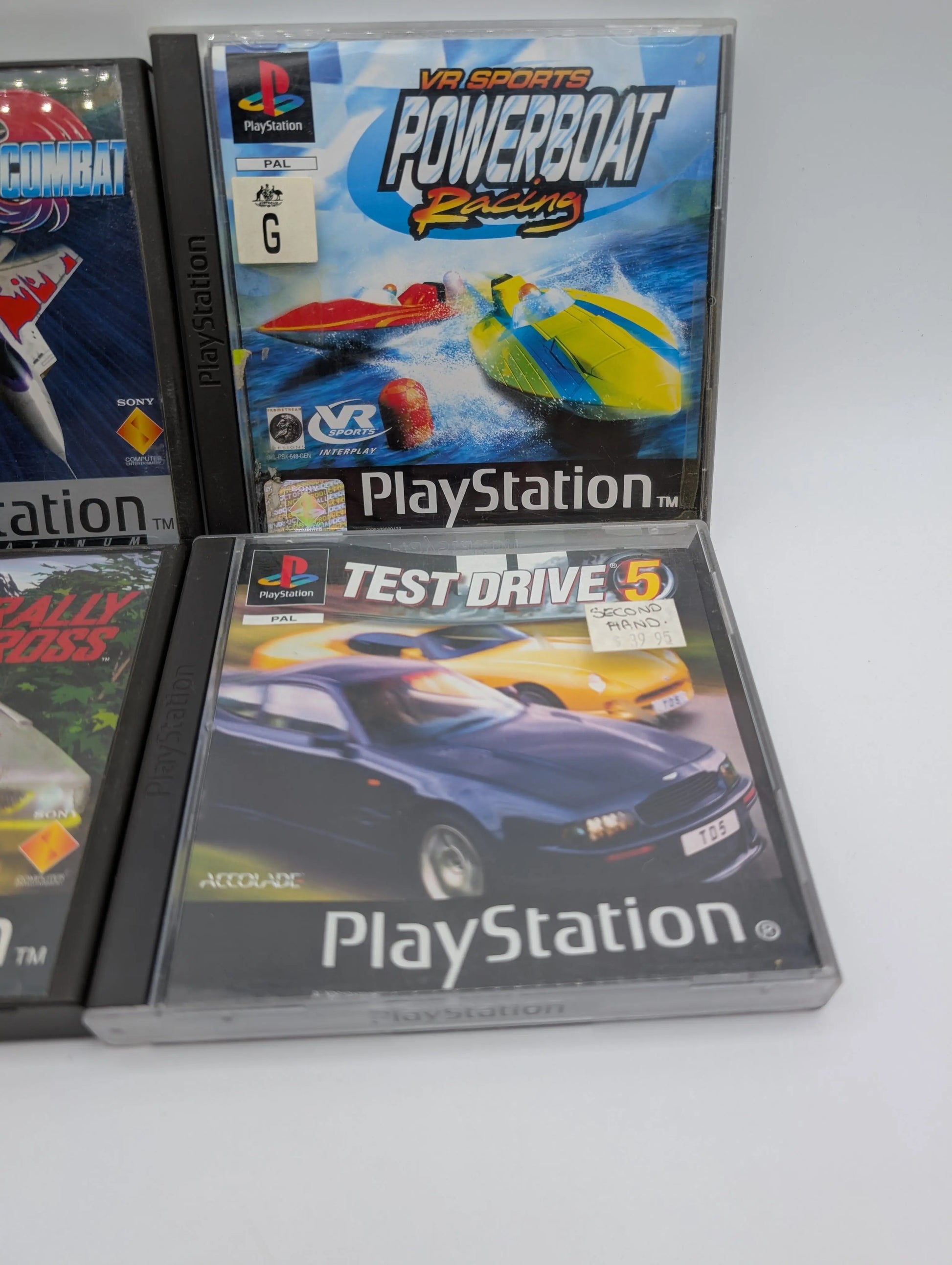 PS1 PlayStation 4x Game Lot Bundle Untested Racing Boating Games Used FRENLY BRICKS - Open 7 Days