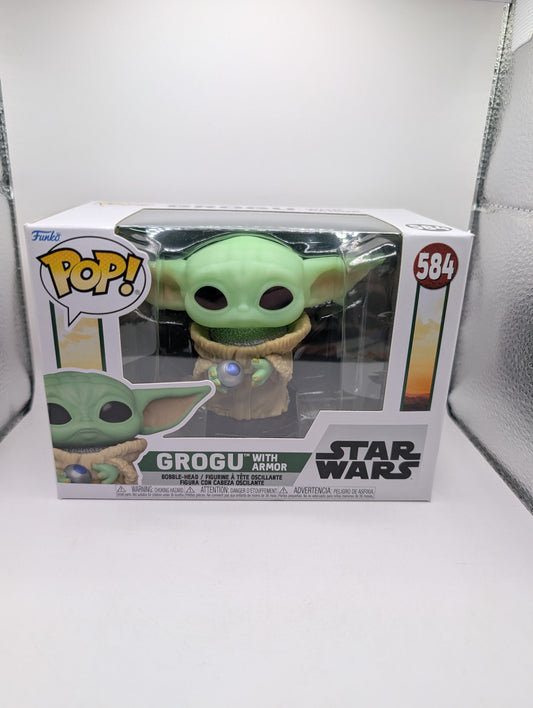 Funko Pop! Grogu With Armor #584 Star Wars FRENLY BRICKS - Open 7 Days