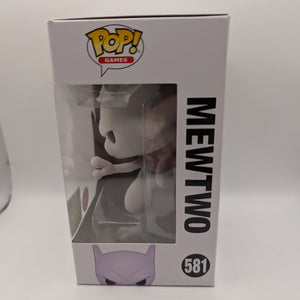 Funko Pop! Pokèmon #581 MEWTWO (Flocked) 2020 Summer Convention VAULTED FRENLY BRICKS - Open 7 Days