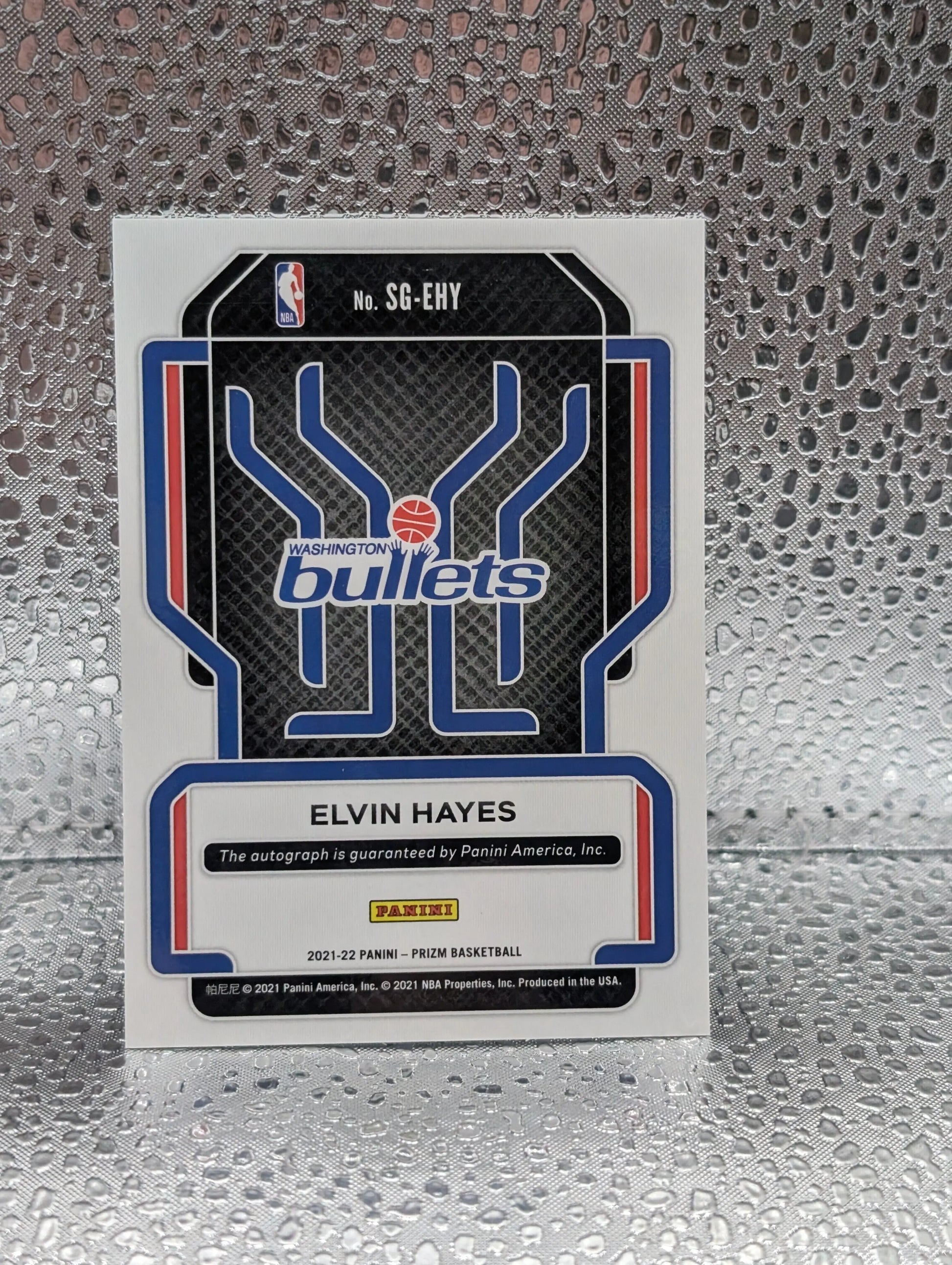 2021-22 Panini Prizm Signatures Elvin Hayes #SG-EHY Auto HOF Washington Bullets FRENLY BRICKS - Open 7 Days