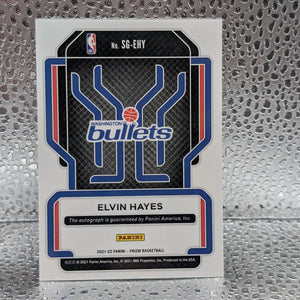 2021-22 Panini Prizm Signatures Elvin Hayes #SG-EHY Auto HOF Washington Bullets FRENLY BRICKS - Open 7 Days