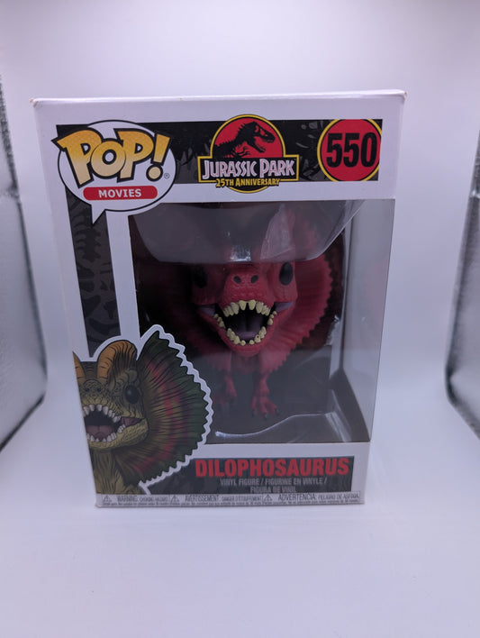 Dilophosaurus Red 550 Funko Pop Vinyl - Jurassic Park FRENLY BRICKS - Open 7 Days