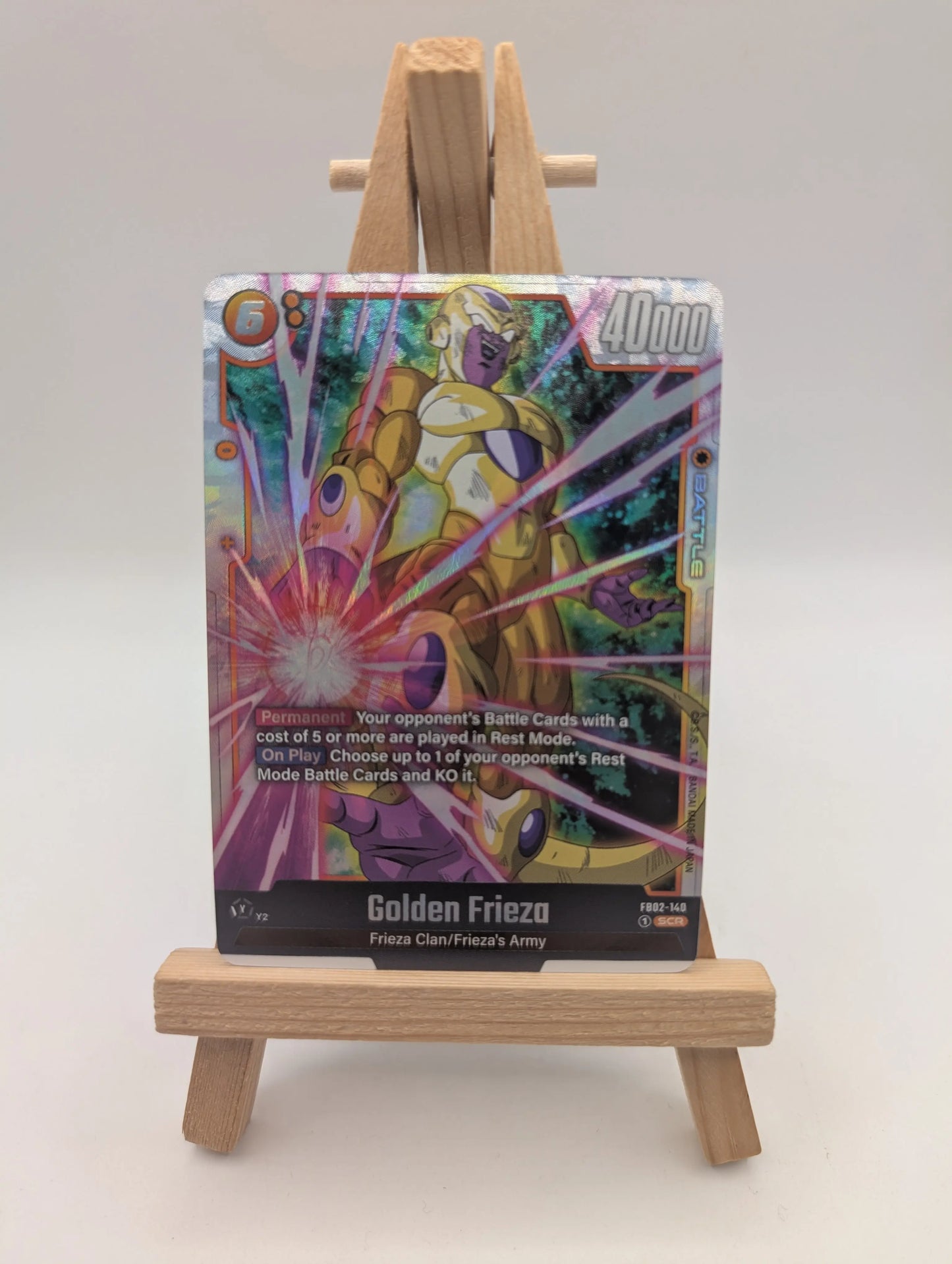 Golden Frieza FB02-140 SCR Dragon Ball Super Fusion World Blazing Aura FRENLY BRICKS - Open 7 Days