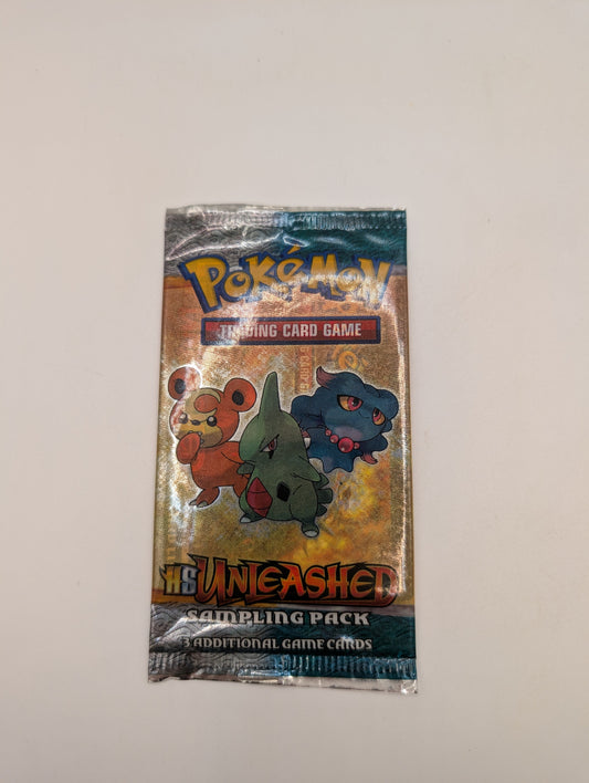 Pokemon HS Unleashed 3 Card Booster Sampling Pack SEALED FRENLY BRICKS - Open 7 Days
