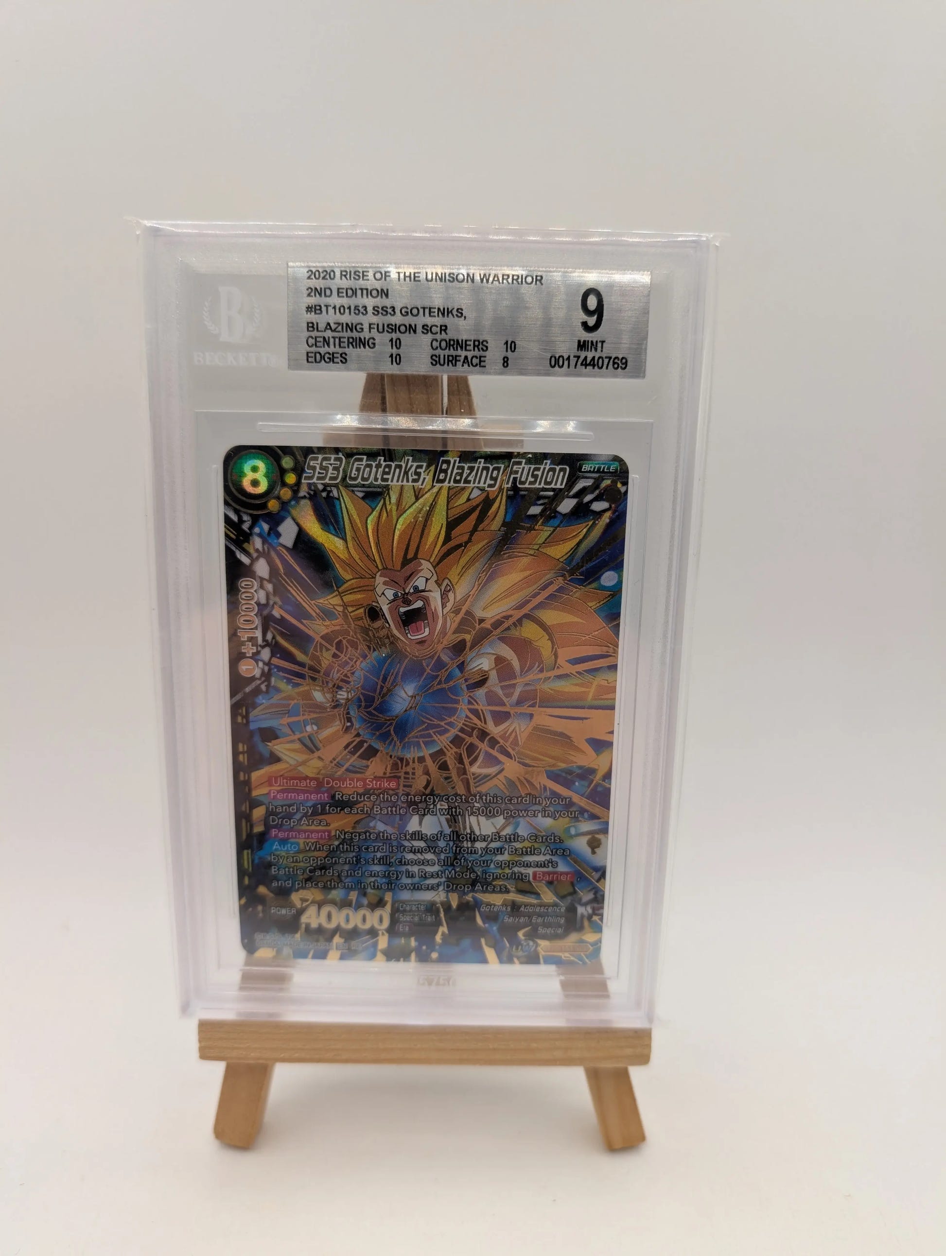 BGS 9 Dragon Ball Super SS3 GOTENKS Blazing Fusion Secret Rare BT10-153 SCR 2nd FRENLY BRICKS - Open 7 Days image 1