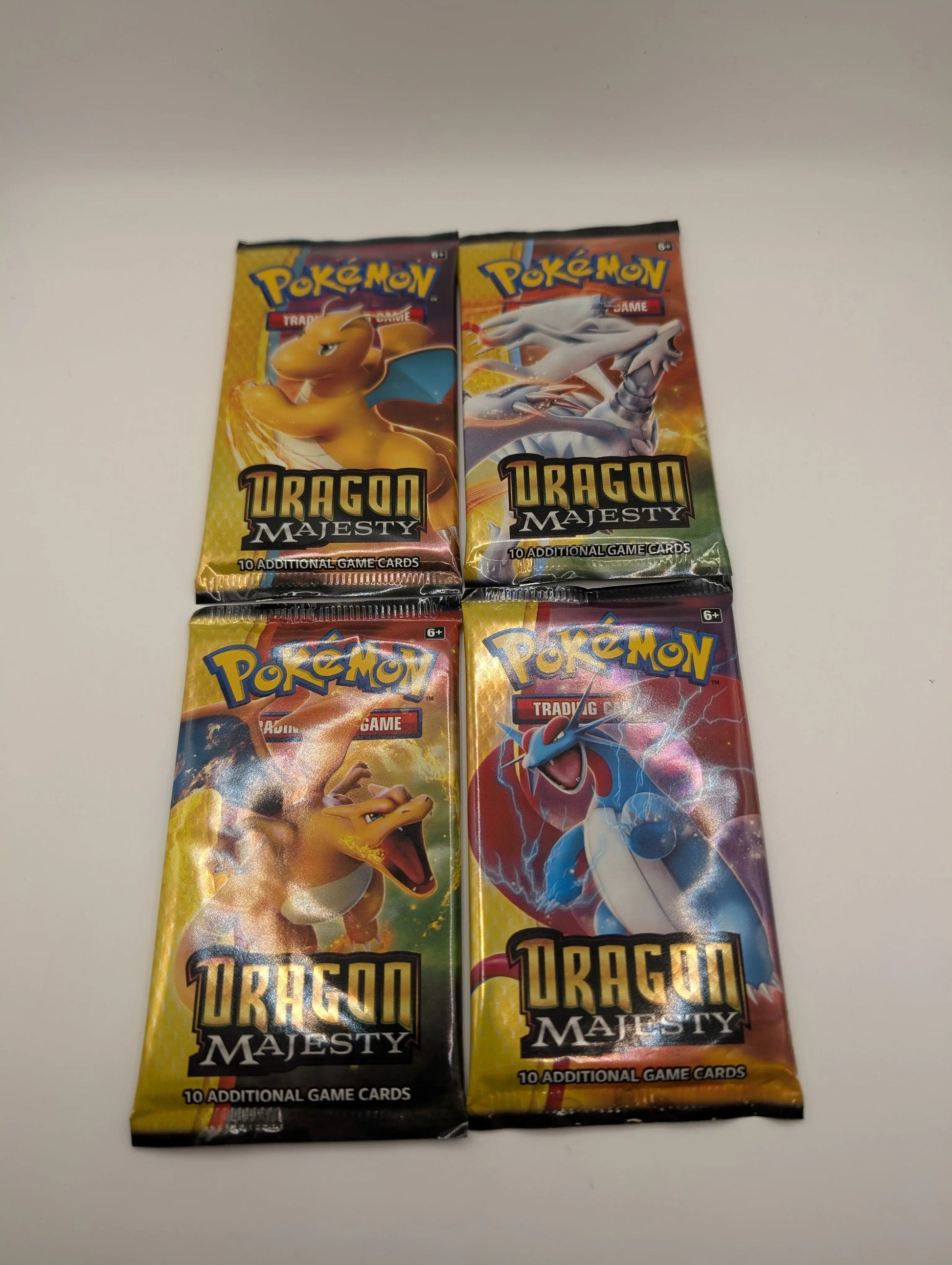 Pokémon TCG Dragon Majesty Booster Pack Art Sets (4 Packs) Sealed, photo 2 image 2