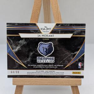Ja Morant 2019-20 Panini Select Purple Rookie Jersey Auto Card #RJA-JMT /99 FRENLY BRICKS - Open 7 Days