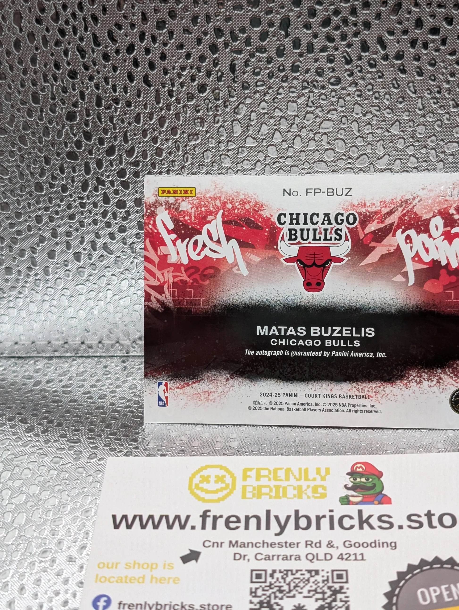2024/25 Panini Court Kings Matas Buzelis Fresh Paint RC Auto /75 FRENLY BRICKS - Open 7 Days