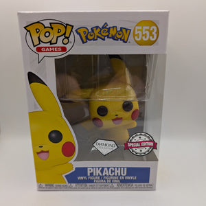 Funko Pop! Vinyl Pokemon Pikachu 553 DIAMOND Special Edition Figure FRENLY BRICKS - Open 7 Days