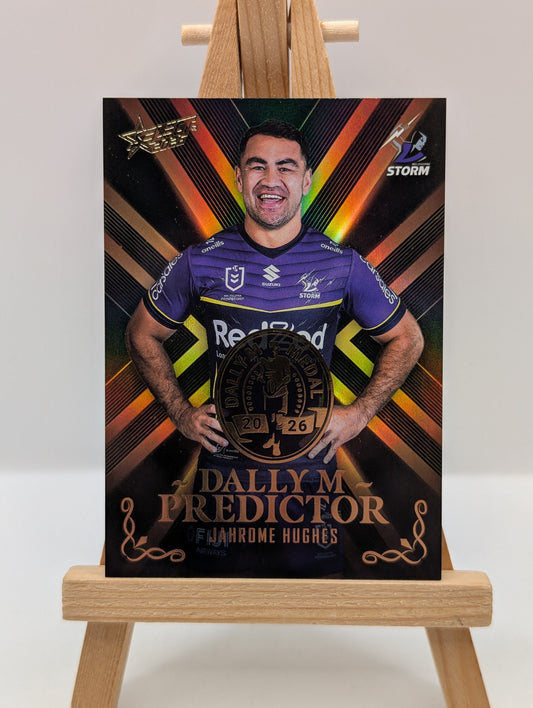 2026 NRL Select League Heroes Dally M Gold Predictor Jahrome Hughes Storm #091 FRENLY BRICKS - Open 7 Days