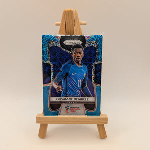 2018 Panini Prizm World Cup #85 Ousmane Dembele Light Blue Lazer #/125 France