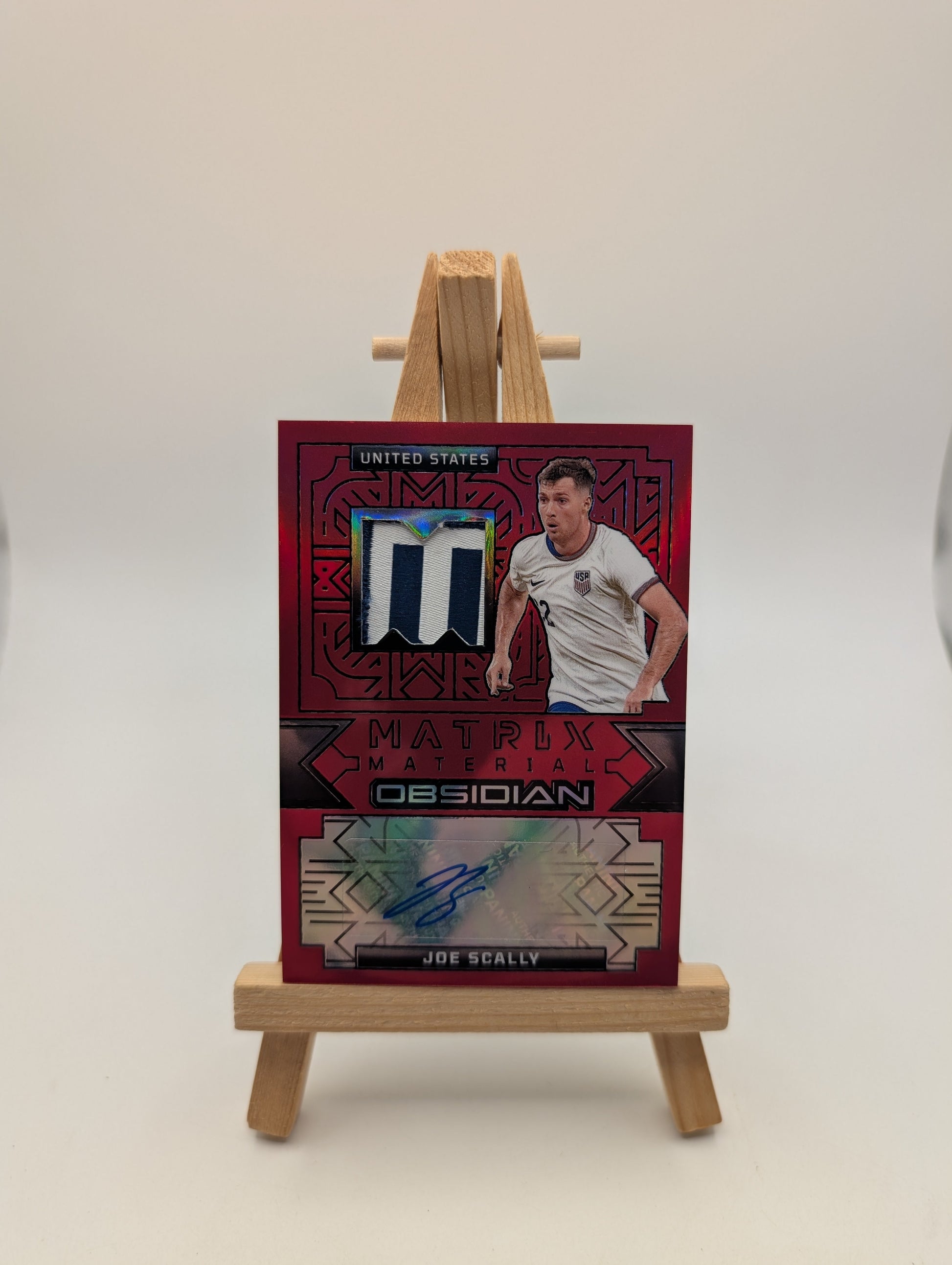 2024-25 Panini Obsidian Soccer JOE SCALLY 1/1 One of One Auto Patch USA US FRENLY BRICKS - Open 7 Days