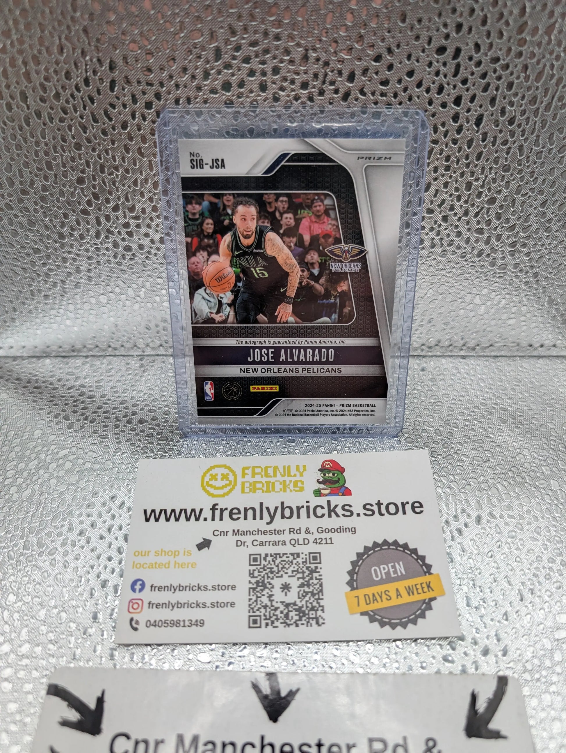2024-25 Panini Prizm Jose Alvarado BLUE AUTO New Orleans Pelicans FRENLY BRICKS - Open 7 Days