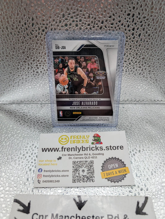 2024-25 Panini Prizm Jose Alvarado BLUE AUTO New Orleans Pelicans FRENLY BRICKS - Open 7 Days