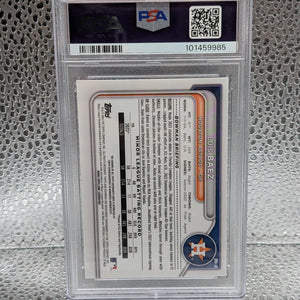 Luis Baez 2024 Bowman Chrome Mega Prospect Purple Mojo Auto /199 #BMA-LB PSA 10 FRENLY BRICKS - Open 7 Days