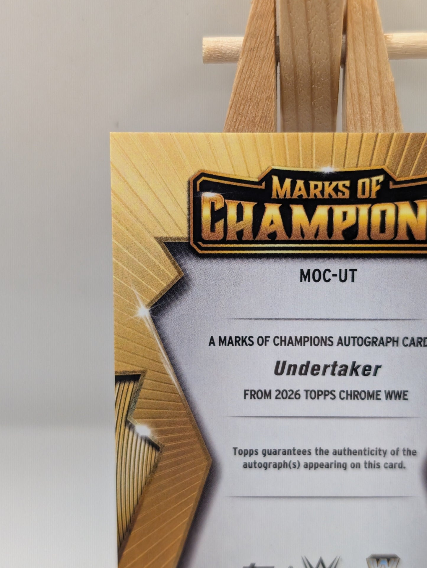 2026 Topps Chrome WWE UNDERTAKER Marks Of Champions Auto Autograph /50 FRENLY BRICKS - Open 7 Days